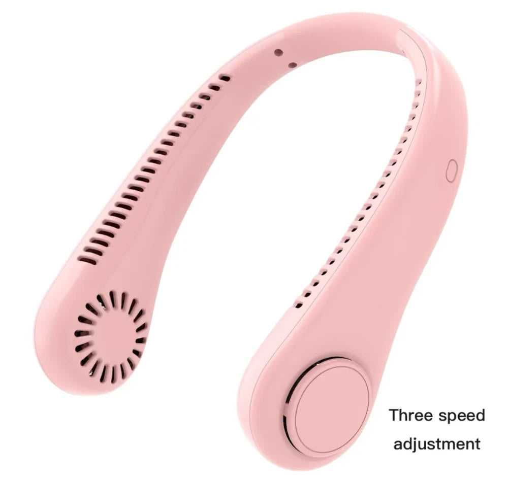 Portable Bladeless Neck Fan for breezy beach bliss