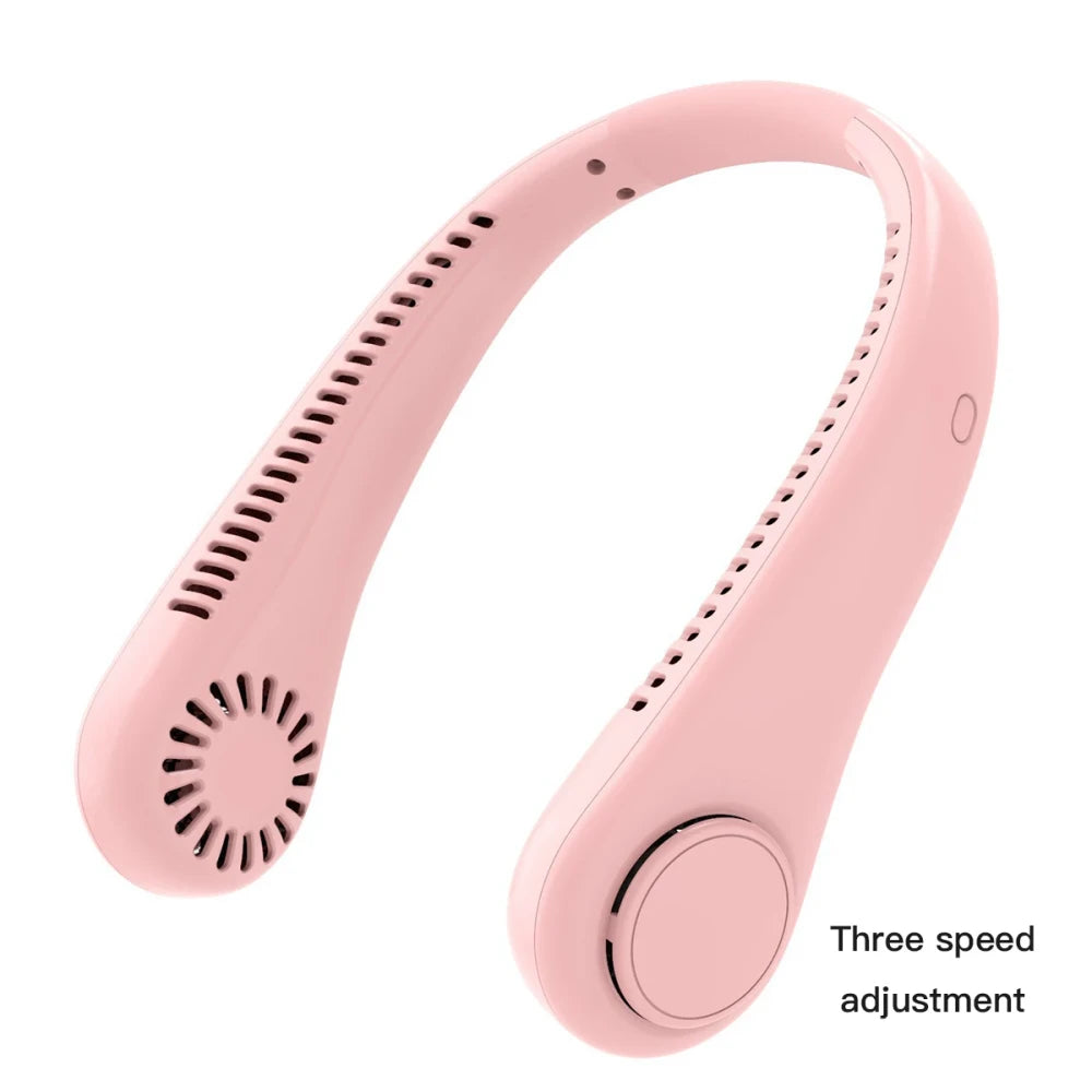 Portable Bladeless Neck Fan for breezy beach bliss