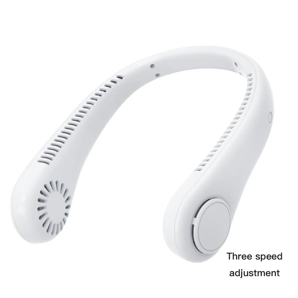 Portable Bladeless Neck Fan for breezy beach bliss