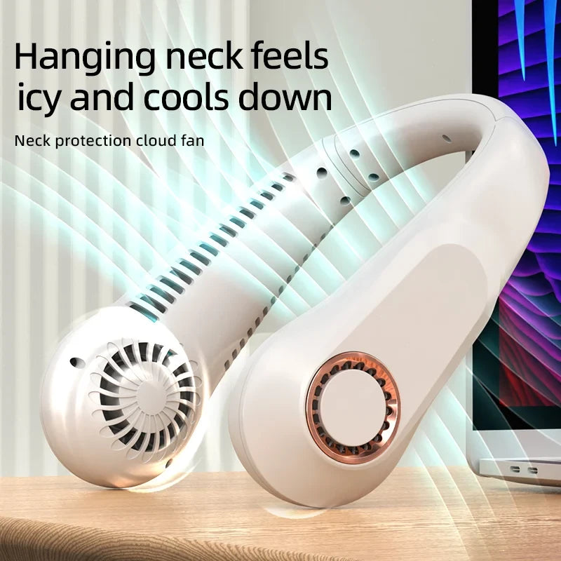 Portable Bladeless Neck Fan for breezy beach bliss